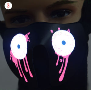 Waterproof Face Mask Light Up - SpookyHollow