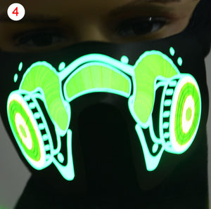 Waterproof Face Mask Light Up - SpookyHollow