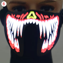 Load image into Gallery viewer, Waterproof Face Mask Light Up - SpookyHollow