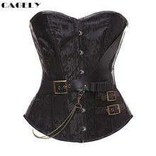 Load image into Gallery viewer, Pirate Corset with Chain Buckles Retro Cosplay Fancy - SpookyHollow