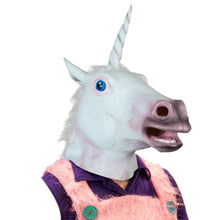 Load image into Gallery viewer, Magical Unicorn Latex Mask - SpookyHollow