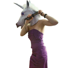 Load image into Gallery viewer, Magical Unicorn Latex Mask - SpookyHollow