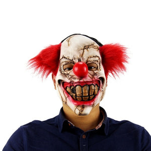 Scary Clown Latex Full Face Mask - SpookyHollow