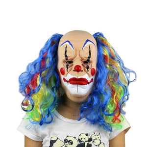 Scary Clown Latex Full Face Mask - SpookyHollow