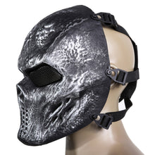 Load image into Gallery viewer, Skull Airsoft Party Paintball Full Face Mask with Mesh Eyes - SpookyHollow