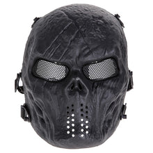 Load image into Gallery viewer, Skull Airsoft Party Paintball Full Face Mask with Mesh Eyes - SpookyHollow