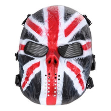 Load image into Gallery viewer, Skull Airsoft Party Paintball Full Face Mask with Mesh Eyes - SpookyHollow