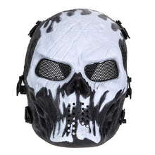 Load image into Gallery viewer, Skull Airsoft Party Paintball Full Face Mask with Mesh Eyes - SpookyHollow