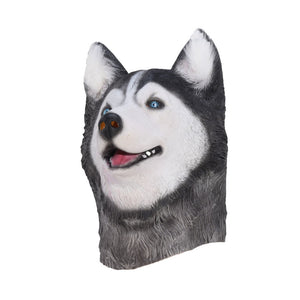 Halloween  Siberian Husky Dog Latex Mask - SpookyHollow