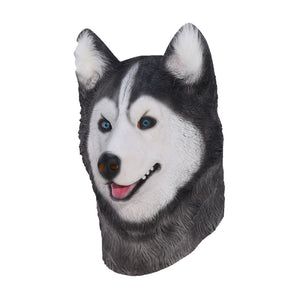 Halloween  Siberian Husky Dog Latex Mask - SpookyHollow