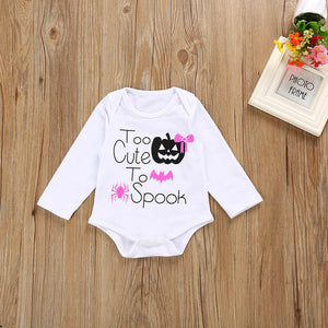 4pcs Set Baby Girl Romper Tops+Pants - SpookyHollow