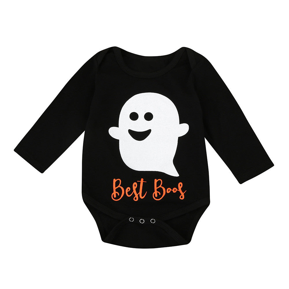 Baby Boy/Girl Halloween Long Sleeve Romper - SpookyHollow