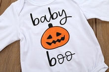 Load image into Gallery viewer, 3pcs Baby Boy/Girl Long Sleeve Romper +Pants+ Hat - SpookyHollow