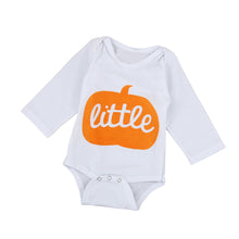 Load image into Gallery viewer, Pumpkin Print Long Sleeve Rompers Baby Boys/Girls - SpookyHollow