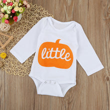 Load image into Gallery viewer, Pumpkin Print Long Sleeve Rompers Baby Boys/Girls - SpookyHollow