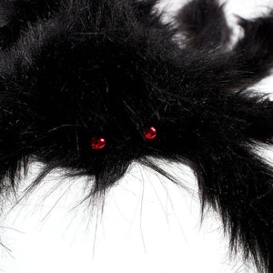 Big Black Furry Fake Spider - SpookyHollow