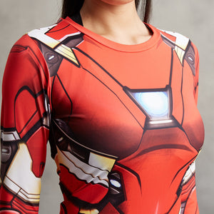 Women Iron Man 3D Printed T-shirts - SpookyHollow