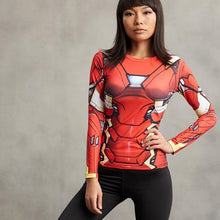 Load image into Gallery viewer, Women Iron Man 3D Printed T-shirts - SpookyHollow