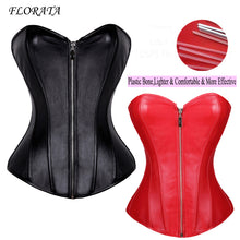 Load image into Gallery viewer, Women Black &amp; Red Steampunk Body Shaper - SpookyHollow