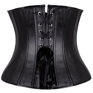 Women Black & Red Steampunk Body Shaper - SpookyHollow