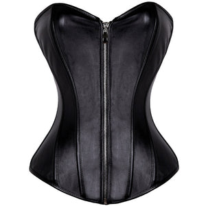 Women Black & Red Steampunk Body Shaper - SpookyHollow