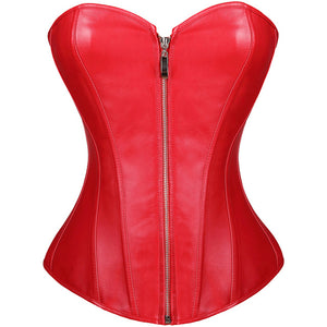 Women Black & Red Steampunk Body Shaper - SpookyHollow