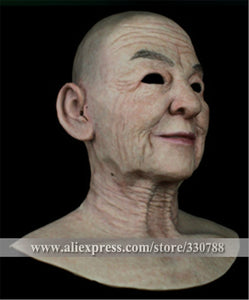 Top quality realistic silicone old man mask - SpookyHollow