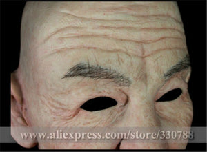 Top quality realistic silicone old man mask - SpookyHollow