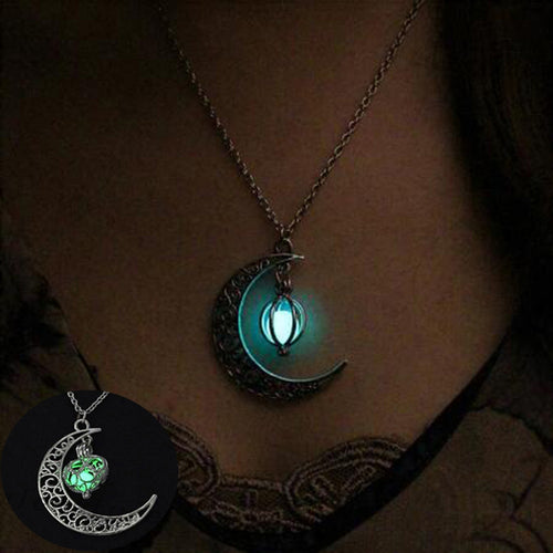 Amazing Moon Glowing Necklace - SpookyHollow