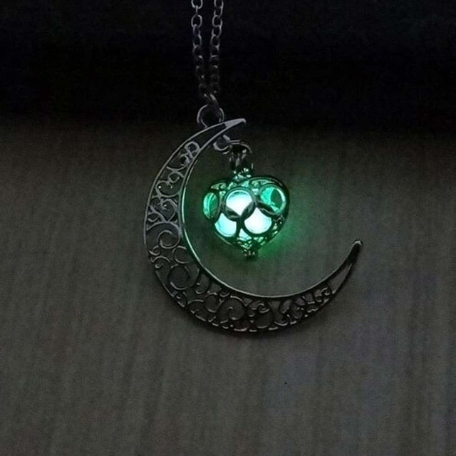 Amazing Moon Glowing Necklace - SpookyHollow