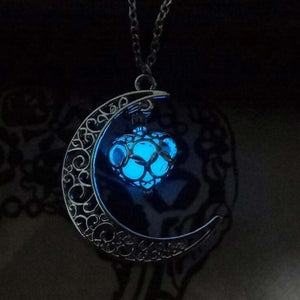 Amazing Moon Glowing Necklace - SpookyHollow