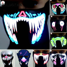 Load image into Gallery viewer, Waterproof Face Mask Light Up - SpookyHollow