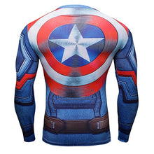 Load image into Gallery viewer, Hot 3D Print Superhero Long Sleeve Compression T-shirt - SpookyHollow