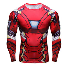 Load image into Gallery viewer, Hot 3D Print Superhero Long Sleeve Compression T-shirt - SpookyHollow