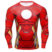 Load image into Gallery viewer, Hot 3D Print Superhero Long Sleeve Compression T-shirt - SpookyHollow