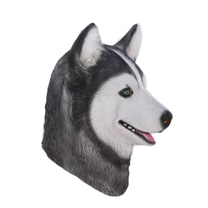 Halloween  Siberian Husky Dog Latex Mask - SpookyHollow