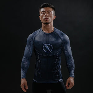 Hot 3D Print Superhero Long Sleeve Compression T-shirt - SpookyHollow