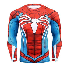 Load image into Gallery viewer, Hot 3D Print Superhero Long Sleeve Compression T-shirt - SpookyHollow