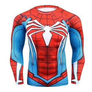 Hot 3D Print Superhero Long Sleeve Compression T-shirt - SpookyHollow