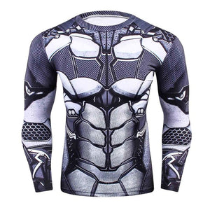 Hot 3D Print Superhero Long Sleeve Compression T-shirt - SpookyHollow