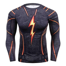 Load image into Gallery viewer, Hot 3D Print Superhero Long Sleeve Compression T-shirt - SpookyHollow