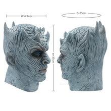 Load image into Gallery viewer, Game Of Thrones NIGHT KING Halloween Latex Mask - SpookyHollow