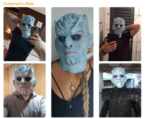 Game Of Thrones NIGHT KING Halloween Latex Mask - SpookyHollow