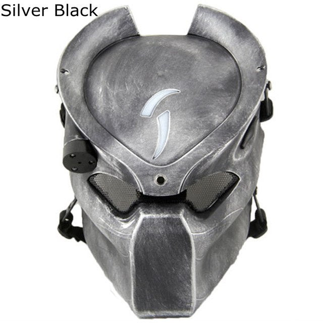 Alien vs. Predator Mask with Light Up Tactical Helmet - SpookyHollow