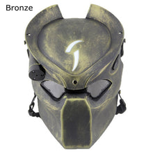 Load image into Gallery viewer, Alien vs. Predator Mask with Light Up Tactical Helmet - SpookyHollow