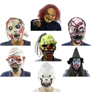 7 Kinds of Masquerade Halloween Latex Masks - SpookyHollow