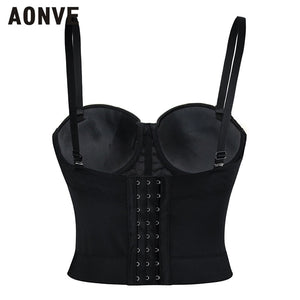 Women Steampunk Corset Bra Tops Leather - SpookyHollow