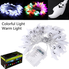 Load image into Gallery viewer, 4.5M 40 LED Halloween Ghost String Lights (Battery-powered) - SpookyHollow