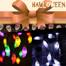 Load image into Gallery viewer, 4.5M 40 LED Halloween Ghost String Lights (Battery-powered) - SpookyHollow