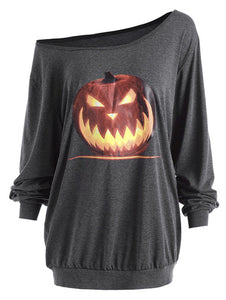 Women Sexy Halloween Off Shoulder Shirt - SpookyHollow